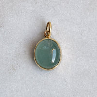 Oval Green Beryl Pendant
